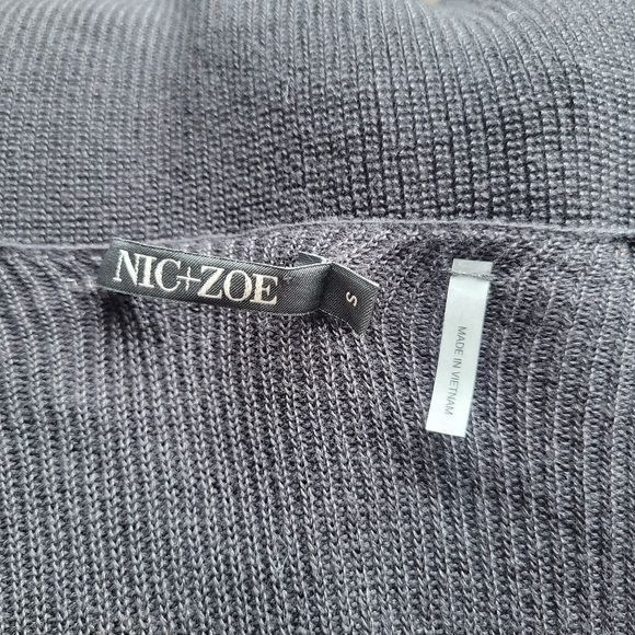NIC + ZOE Beautiful Black Sweater - Picture 5 of 6